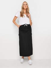 Long Tall Sally Black 100% Cotton Denim Maxi Skirt - Image 1 of 5