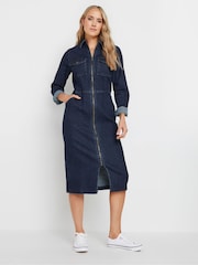 Long Tall Sally Blue Sally Blue Zip Up Dress - Image 1 of 5