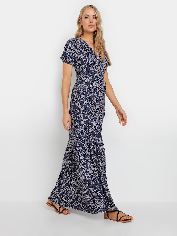 Long Tall Sally Floral Print Wrap Maxi Dress - Изображение 1 из 5