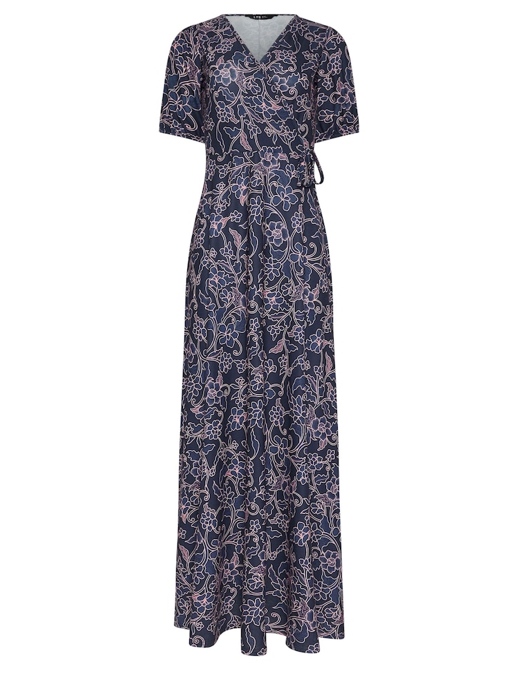 Long Tall Sally Floral Print Wrap Maxi Dress - Изображение 5 из 5