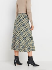 Long Tall Sally Blue Checked Tiered Maxi Skirt - Image 3 of 6