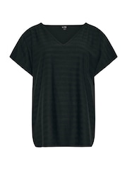Long Tall Sally Shadow Stripe V-Neck Top - Bild 5 von 5