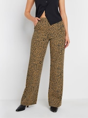 Long Tall Sally Natural Wide Leg 100% Cotton Jeans - Image 4 of 7