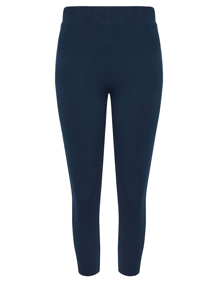 M&Co Blue Cropped Leggings - Image 5 of 5