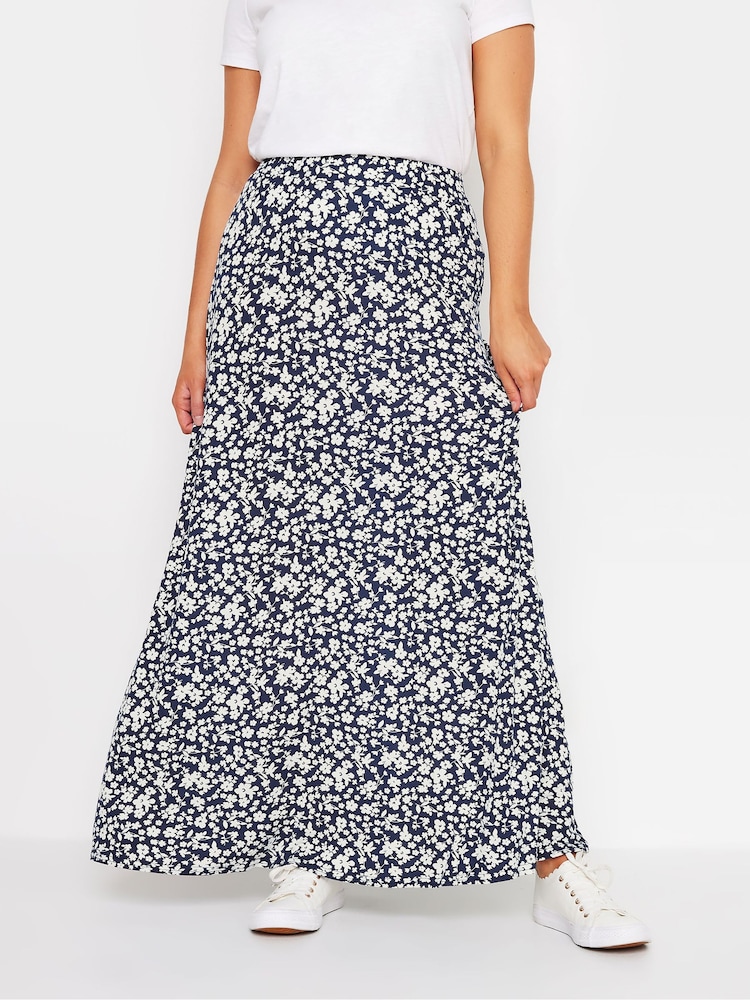 M&Co Blue Ditsy Print Maxi Skirt - Image 1 of 6