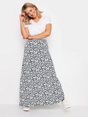 M&Co Blue Ditsy Print Maxi Skirt - Image 3 of 6