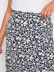 M&Co Blue Ditsy Print Maxi Skirt - Image 5 of 6