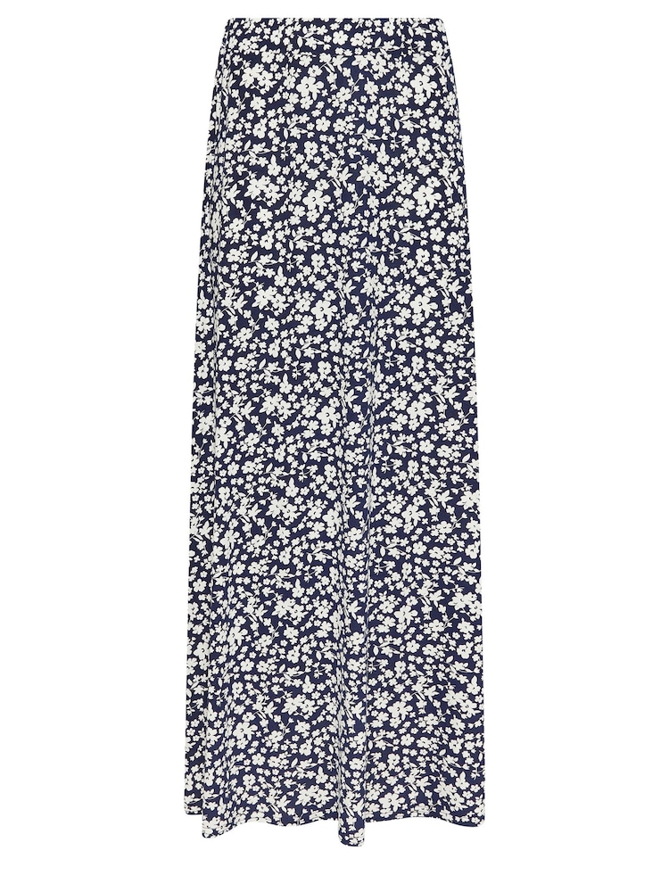 M&Co Blue Ditsy Print Maxi Skirt - Image 6 of 6