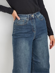 Long Tall Sally Blue Made For Good Wide Leg Jeans - Image 4 of 5