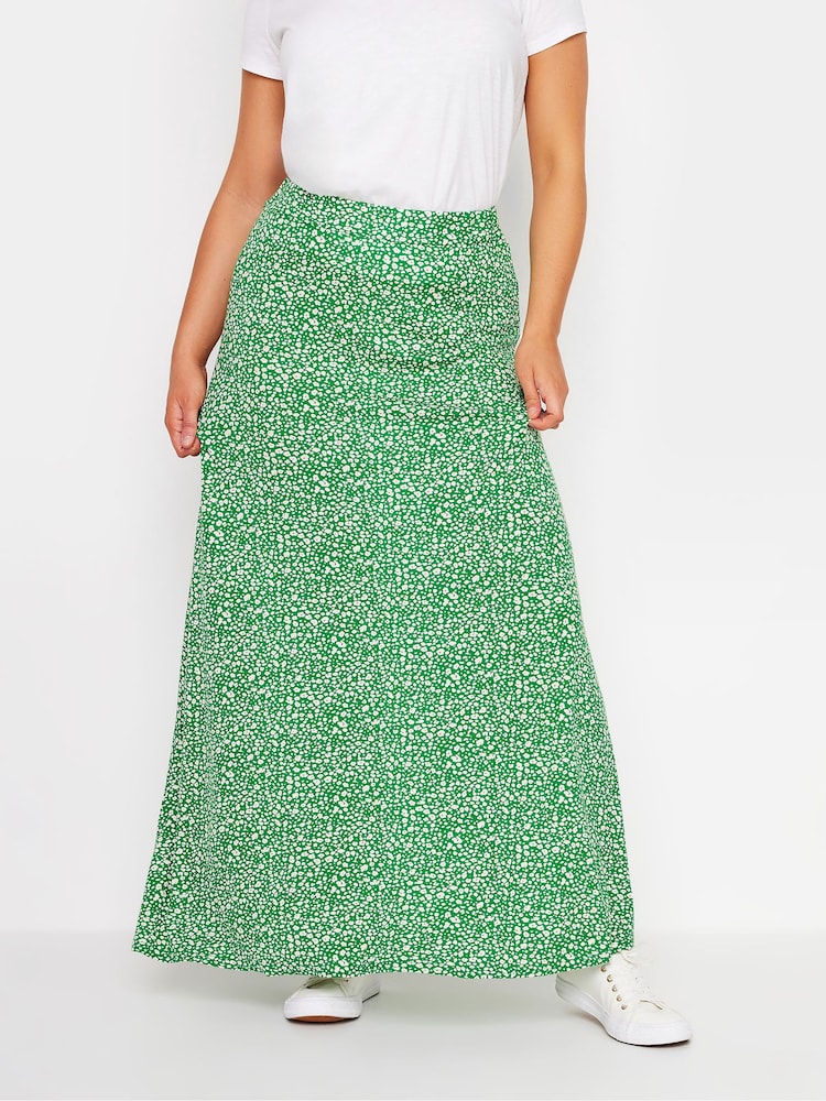 Verde - M&Co Ditsy Print Maxi Skirt - Imagen 1 de 5 Verde - M&Co Ditsy Print Maxi Skirt - Imagen 1 de 5