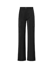 Long Tall Sally Black Tailored Cargo Trousers - Image 5 of 5