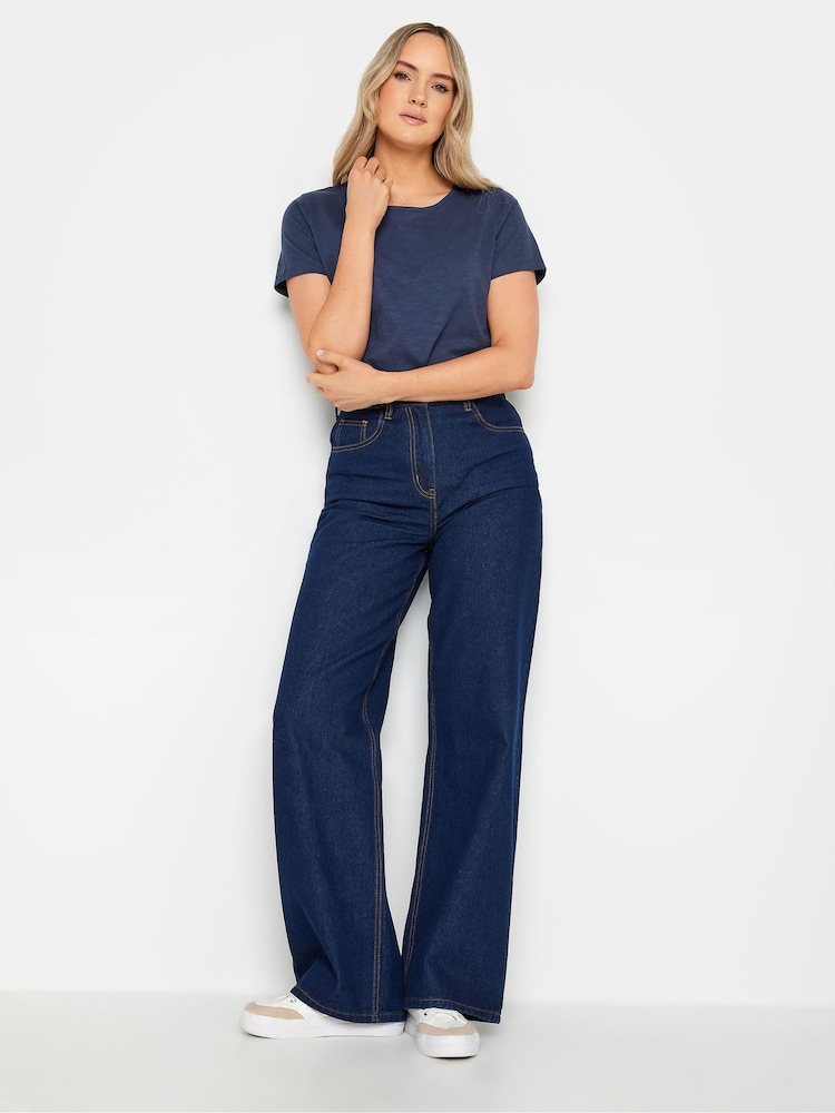 Long Tall Sally Short Sleeve Scoop Neck Slub 100% Cotton T-Shirt - Imagen 2 de 4 Long Tall Sally Short Sleeve Scoop Neck Slub 100% Cotton T-Shirt - Imagen 2 de 4