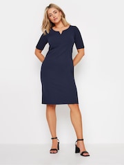 M&Co Blue Navy Notch Neck Dress - Image 2 of 5