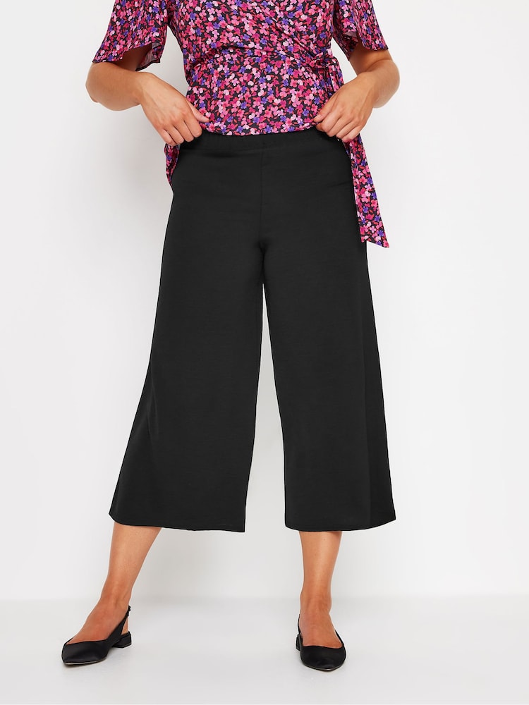 Schwarz - M&Co Ocean Crepe Soft Culottes - Bild 1 von 5