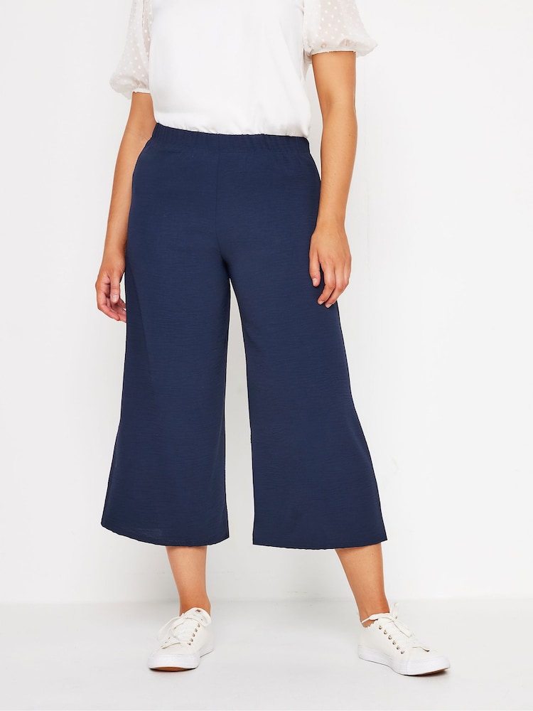 M&Co Blue Ocean Crepe Soft Culottes - Image 1 of 5