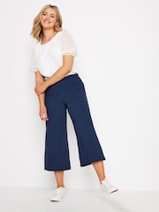 M&Co Blue Ocean Crepe Soft Culottes - Image 3 of 5