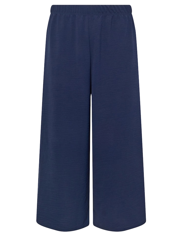 M&Co Blue Ocean Crepe Soft Culottes - Image 5 of 5