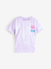 Purple Tie Dye 100% Cotton T-Shirt - Image 1 of 1