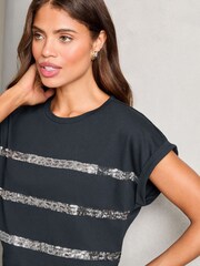 Lipsy T-Shirt mit Rundhalsausschnitt - Bild 3 von 4