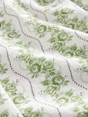 Cath Kidston Green Rose Pearl 100% Cotton Blouse - Image 8 of 8