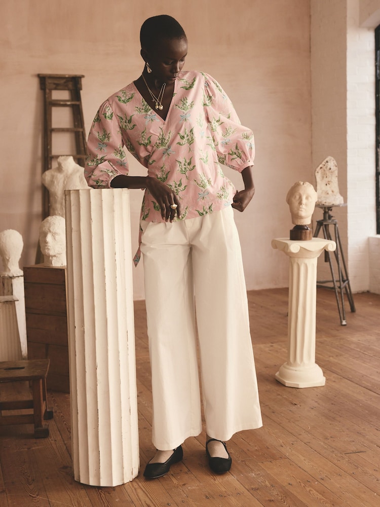 Chemisier Cath Kidston cache-cœur 100% coton - Image 1 of 8
