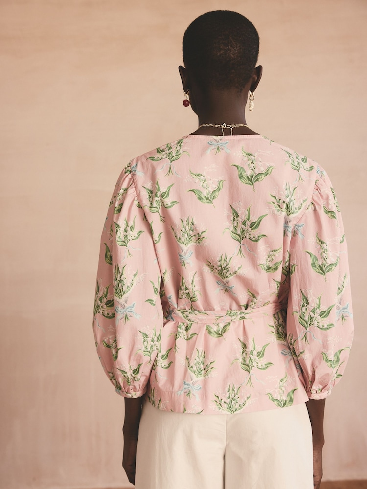Chemisier Cath Kidston cache-cœur 100% coton - Image 2 of 8