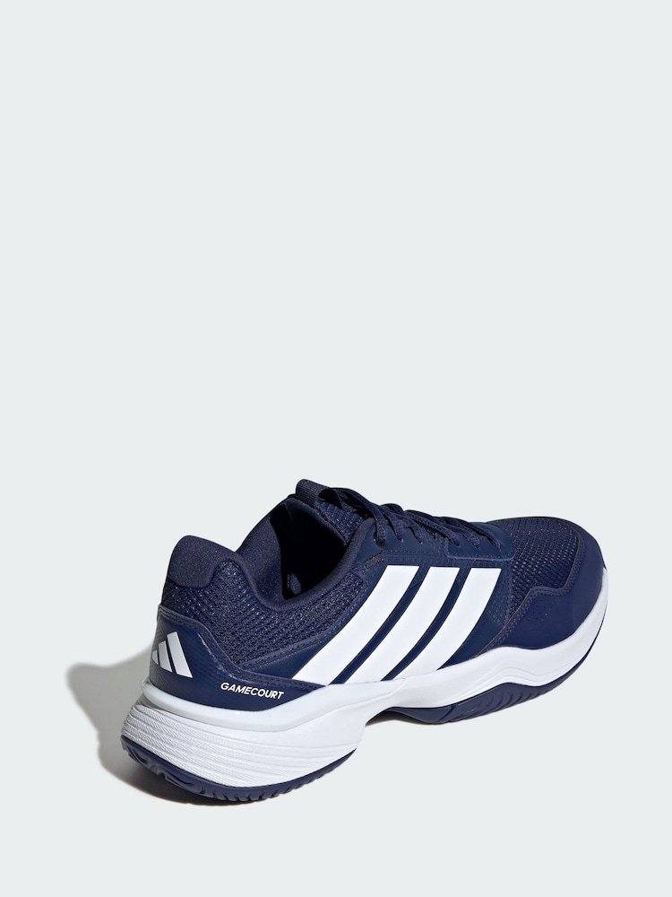 adidas Blue Gamecourt 3 All Court Tennis Shoes - Image 2 of 4 adidas Blue Gamecourt 3 All Court Tennis Shoes - Image 2 of 4