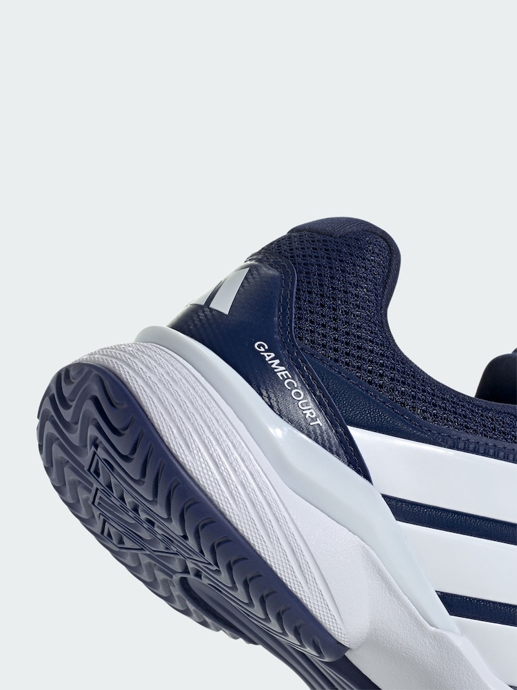 adidas Blue Gamecourt 3 All Court Tennis Shoes - Image 4 of 4 adidas Blue Gamecourt 3 All Court Tennis Shoes - Image 4 of 4