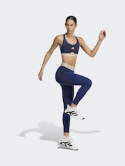 adidas Blue Techfit Workout Color Block Medium Support Bra - Image 3 of 6