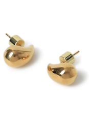 Aela Gold Tone Waterproof Stainless Steel Mini Teardrop Earrings - Image 2 of 3