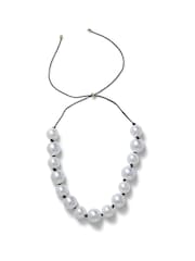 Aela Oversized Pearl White Necklace - Image 3 of 4