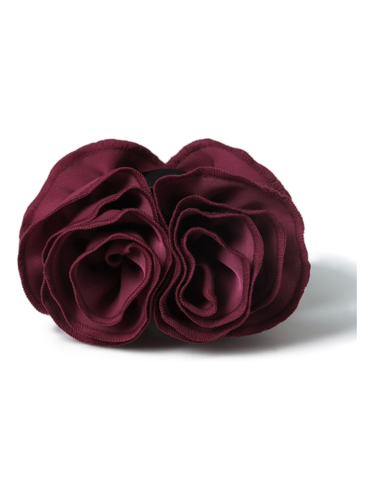Aela Burgundy Red Rosette Claw - Image 2 of 2