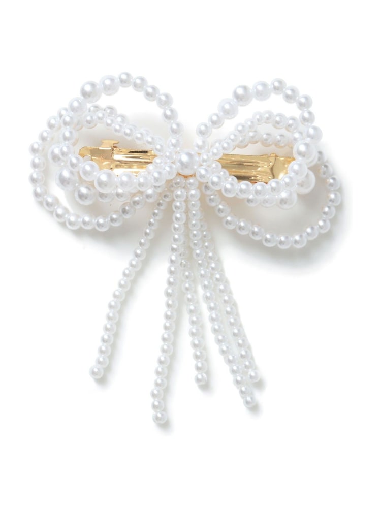 Aela Pearl White Barrette Clip - Image 1 of 2