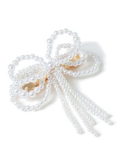 Aela Pearl White Barrette Clip - Image 2 of 2