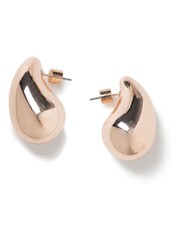 Aela Rose Gold Tone Teardrop Earrings - Image 2 of 3
