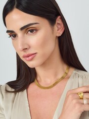 Aela Gold Tone Waterproof Stainless Steel Watch Strap Necklace - Image 1 of 3