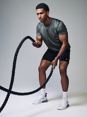 Black Active 9 Inch Gym Sports Shorts - Image 13 of 17