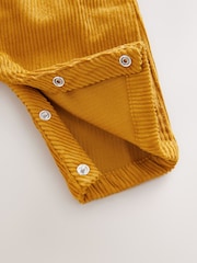 Tan Brown 100% Cotton Corduroy Dungaree Set 2 Piece - Image 5 of 5