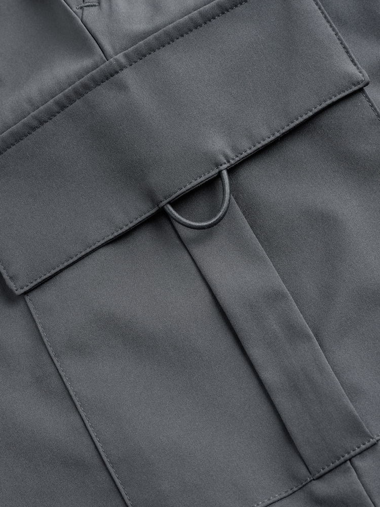 Slate Grey Active Cargo Gym Training Shorts - Image 9 of 11