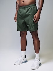 Kaki zelena - Active kargo hlače (z žepi na hlačnicah) Gym Training Shorts - Slika 4 iz 10