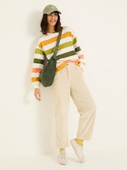 مقلم ألوان متعددة - FatFace Crew Sweat Top - صورة 4 من 6
