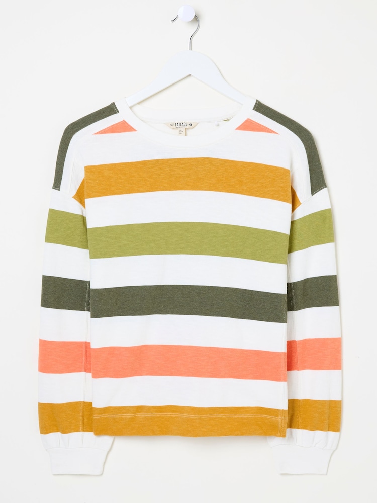 مقلم ألوان متعددة - FatFace Crew Sweat Top - صورة 6 من 6