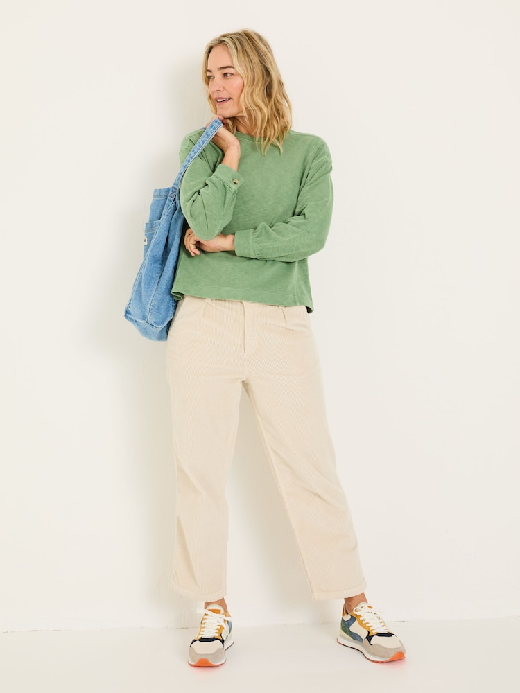 FatFace Gia Green Crew Sweat Top - Image 3 of 5