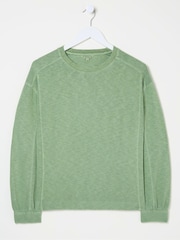 أخضر - FatFace Crew Sweat Top - صورة 5 من 5