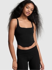Victoria's Secret PINK Black Cotton Cami Top - Image 1 of 3