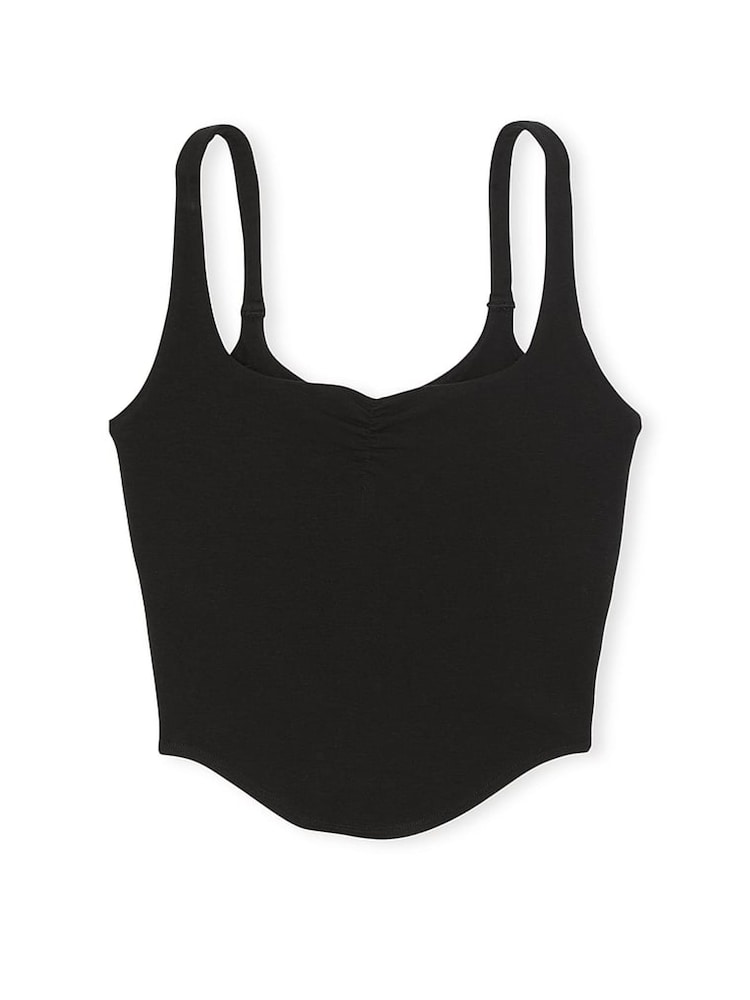 Victoria's Secret PINK Black Cotton Cami Top - Image 3 of 3
