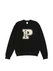Victoria's Secret PINK Black Fleece Sweatshirt - Image 3 of 3