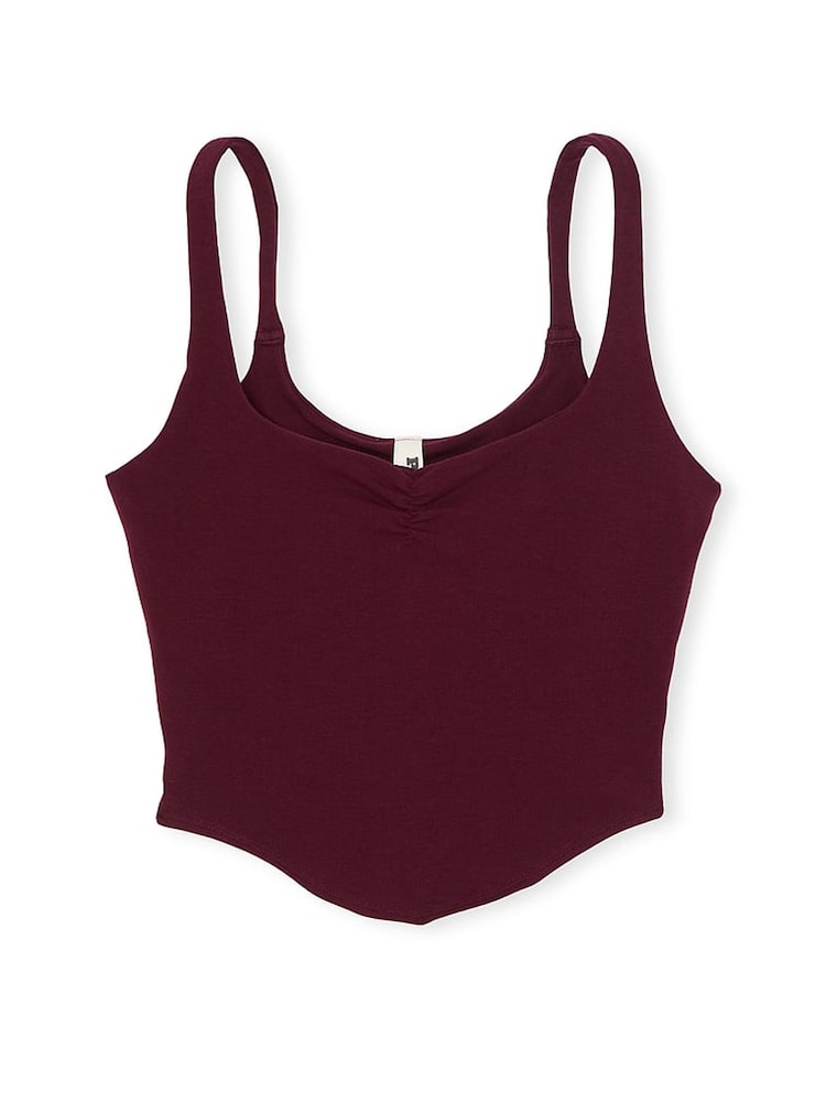 Victoria's Secret PINK Purple Rose Cotton Cami Top - Image 3 of 3 Victoria's Secret PINK Purple Rose Cotton Cami Top - Image 3 of 3