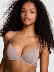 Victoria's Secret PINK Iced Coffee Brown Super Push Up Bra - Image 1 of 4