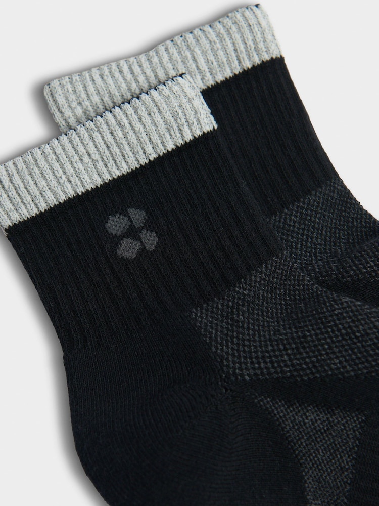 Sweaty Betty Black Zero Reflective Workout Socks - Image 3 of 3